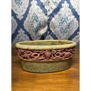 VTG Oval Planter A AA Imports Inc. Decoware Fine Pottery Apopka, Fl Discontinued